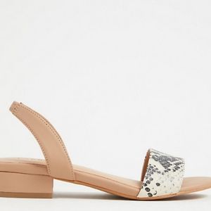 Sold 💖Torrid~ snakeprint slingback sandals~New!